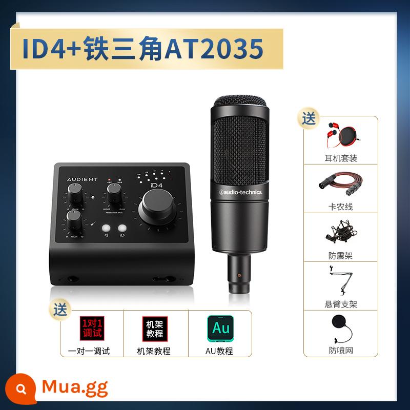 Audient/Orton ID4 ID14 MKII Ghi âm chuyên nghiệp Dubbing Truyền phát trực tiếp Thẻ âm thanh bên ngoài - iD4+AT2035