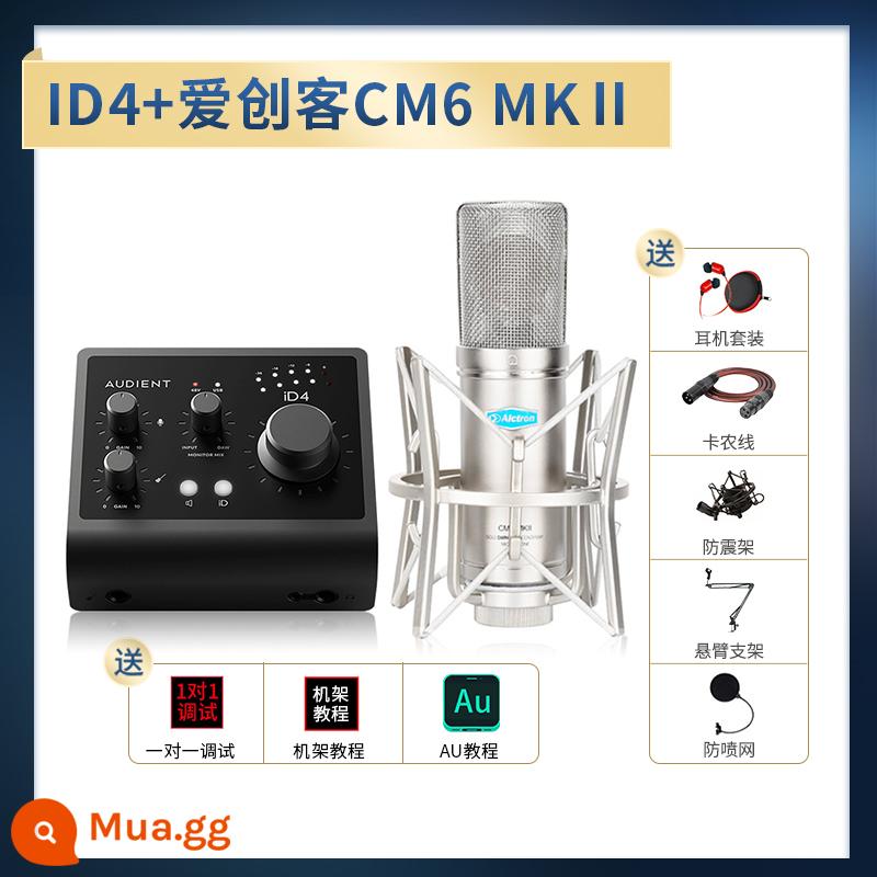 Audient/Orton ID4 ID14 MKII Ghi âm chuyên nghiệp Dubbing Truyền phát trực tiếp Thẻ âm thanh bên ngoài - iD4+ iChuangke CM6 MKⅡ