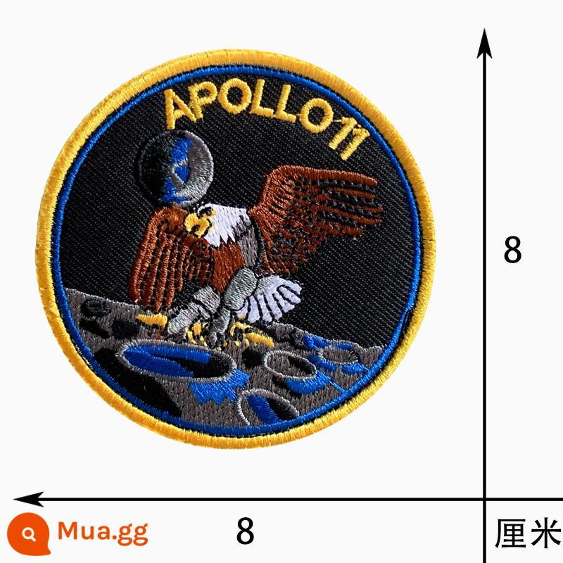 NASA Thêu Khóa Dán Băng Quân Đội Quạt Cấp Vai Quần Áo Ba Lô Huy Hiệu Cơ Quan Vũ Trụ Hoa Kỳ Nút Miếng Dán Chuyến Bay Vũ Trụ - Apollo