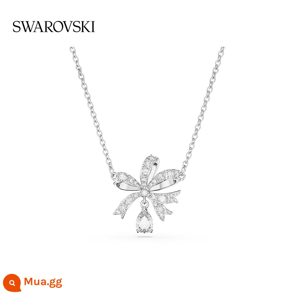 [Quà tặng năm mới] Vòng cổ Swarovski VOLTA Nơ súp lơ nhỏ Thu Đông Dây chuyền áo len Thu Đông - mạ rhodium