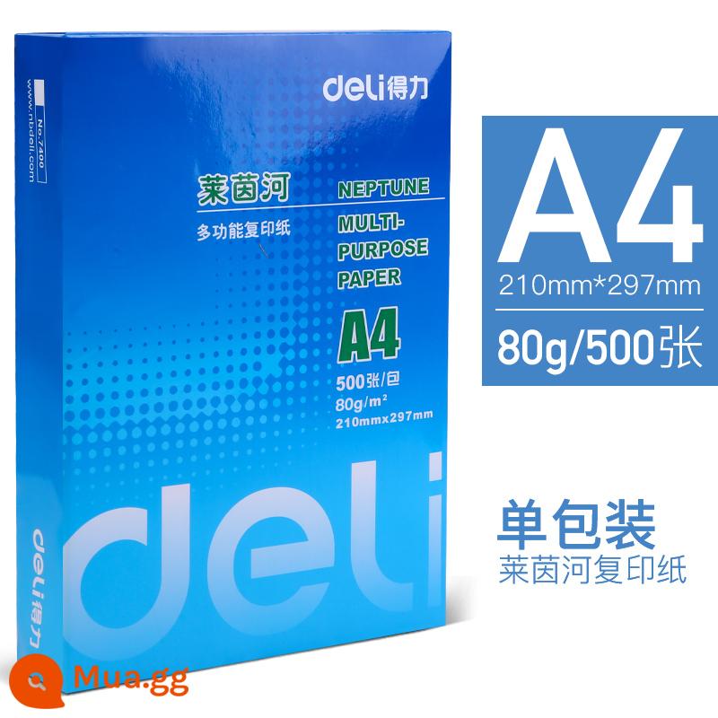 Giấy in A4 mạnh mẽ Túi đeo vai 70g 100 tờ một gói đồ dùng văn phòng sao chép hai mặt miễn phí vận chuyển giấy in màu a4 giấy trắng 500 tờ giấy trắng học sinh sử dụng giấy nháp dày - [Hàng sao] Túi đeo vai Rhine River A4 80g 500 tờ