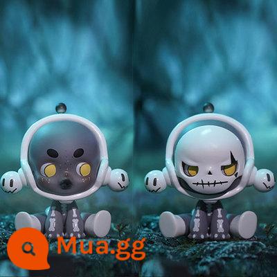 Chính hãng Bubble Mart POPMART SKullpanda Jungle Castle Series Blind Box Model Con búp bê đã được xác nhận - bộ xương