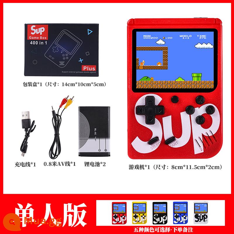 Mới sup máy chơi game cầm tay retro FC cầm tay đôi mini trẻ em hoài cổ Tetris cổ điển - [800 trò chơi trong một] Phiên bản chơi đơn + 2 pin