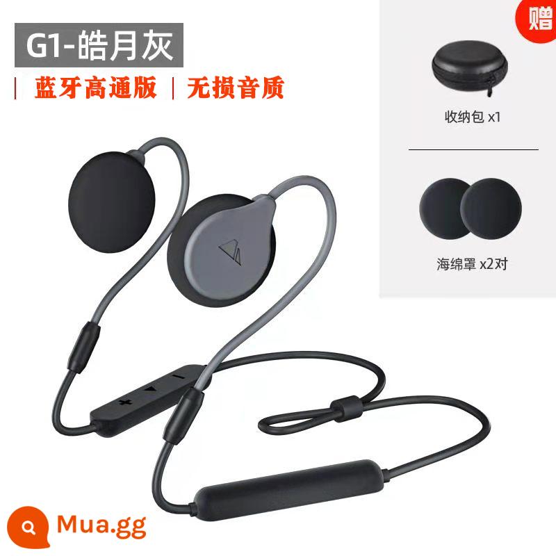 Tai nghe ngủ CANYON dành cho trẻ em có móc tai đặc biệt không dây bluetooth bên ngủ có dây không làm đau tai khi chơi thể thao - G1 Gray Bluetooth phiên bản Qualcomm APTX chất lượng âm thanh không bị méo tiếng