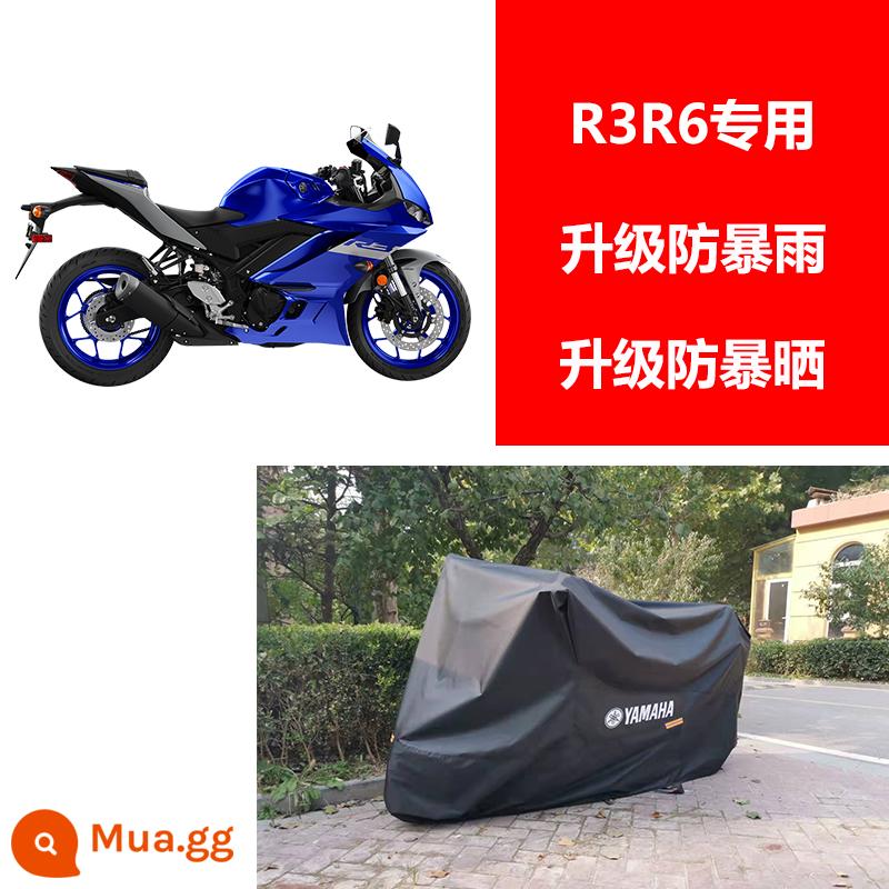 YAMAHA đầu máy xe ô tô che xe che mưa chống nắng cách nhiệt bàn đạp xe điện quần áo che mưa dày đa năng - Đặc biệt dành cho R3R6