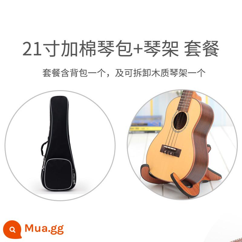 21 Ba lô một vai đơn giản dành cho đàn ukulele 23 inch Đàn ukulele 26 inch đàn ukulele cộng với túi đàn piano bằng vải cotton túi đàn piano - Chân đàn piano bằng gỗ 21 inch + có thể tháo rời UST01