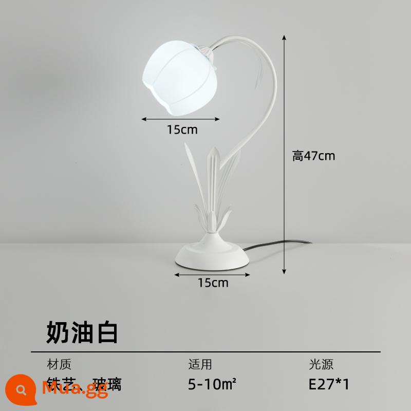 Phòng học phòng ngủ Bắc Âu Phòng Đèn lồng đêm nhỏ cầm tay -Đèn Light Sạc ngoài trời sân vườn Halloween Đèn bầu không khí Halloween Halloween - Màu trắng kem [kiểu nụ] H47CM gốc E27 nguồn sáng ánh sáng trắng