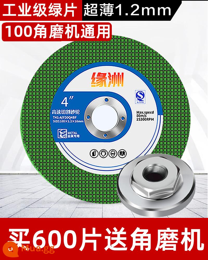 Máy mài góc đĩa cắt thép không gỉ đá mài đặc biệt đĩa mài đĩa đánh bóng kim loại đĩa mài tay lưỡi cưa nhỏ siêu mỏng - Yuanzhou Industry tăng cường 600 viên dạng thùng và đi kèm máy mài góc Dayi