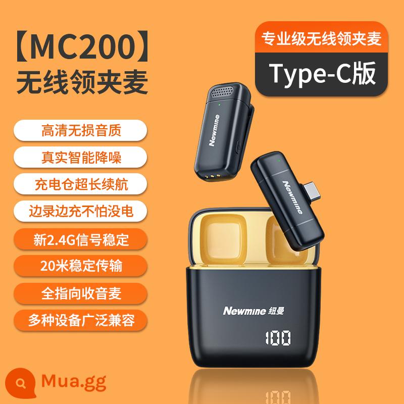 Newman Micro Không Dây Lavalier Trực Tiếp Đài Phát Thanh Micro Ghi Âm Giảm Tiếng Ồn Mỏ Neo Camera Điện Thoại Di Động Chuyên Dụng 934 - [One to One] Dành riêng cho Android ♥ Giảm tiếng ồn thông minh AI và thu âm thanh nhạy