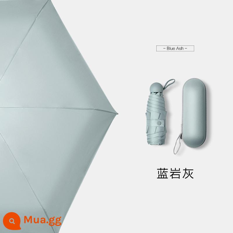 Hàng Chính Hãng Chính Hãng] Dù Che Nắng Che Nắng Che Nắng Chống Tia UV Mini Capsule Ô Dù Đi Nắng Dù Kép Nữ 893 - Đá phiến xanh xám-chống nắng chuyên nghiệp ★Khung hợp kim hàng không vũ trụ★Có thể sử dụng dưới mưa hoặc nắng★Hộp đựng đồ miễn phí (màu đặc)