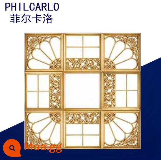 30X30 tích hợp đèn ốp trần khảm kết hợp 450x450 phòng khách bếp nhà bếp phòng tắm nhúng đèn led panel ánh sáng - Golden Classic Nine Pins [Làm nổi bật khả năng chống sét]