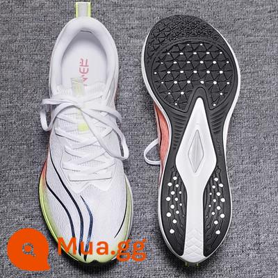 Giày chạy bộ mùa thu đông Li Ning Chitu 6pro Giày nam chống sốc thế hệ thứ 6 Giày thoáng khí Giày chạy bộ sáu giày thể thao nam - Trắng