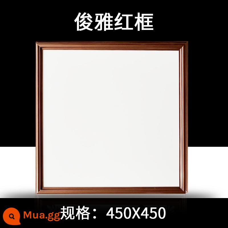 450x450 tích hợp đèn ốp trần led panel đèn khóa nhôm ban nghiên cứu phòng khách nhúng LED panel đèn 45X45 - 450X450 Khung màu đỏ sang trọng