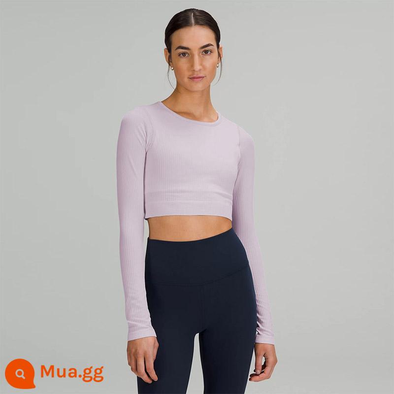 Áo thun thể thao dài tay dành cho nữ Ebb to Street丨lululemon丨LW3DZNS - hoa oải hương nhẹ