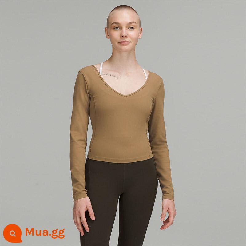 Áo thun thể thao dài tay Align™ dành cho nữ丨lululemon丨LW3EV7S - vàng nâu