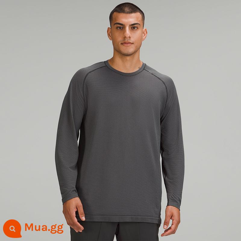 Áo thun nam thể thao dài tay Metal Vent Tech 2.0丨lululemon丨LM3CTDS - Dòng hoa mẫu đơn màu hồng/màu xám than chì