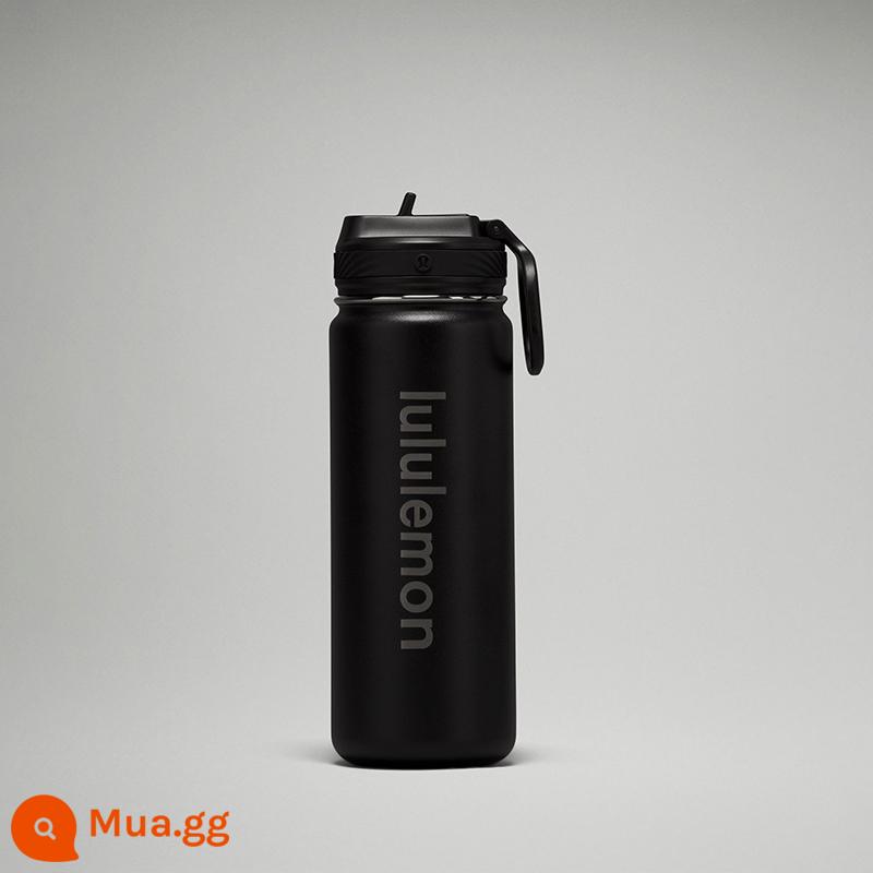 Bình nước thể thao Back to Life 530ml *Có ống hút丨lululemon丨LU9BQPS - đen