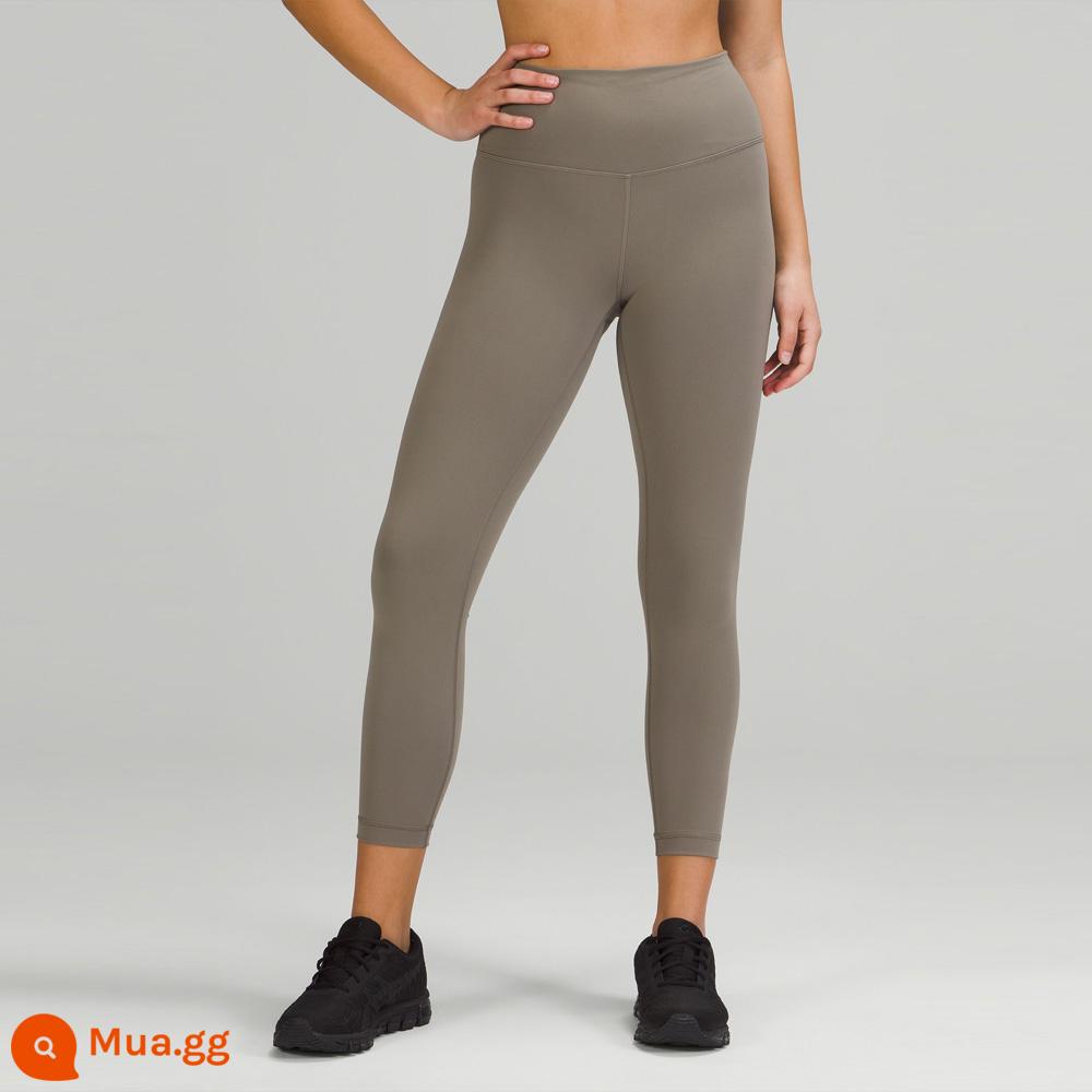 Quần thể thao cạp cao dành cho nữ Wunder Train 25" thoáng khí丨lululemon丨LW5CQDS - kaki nâu