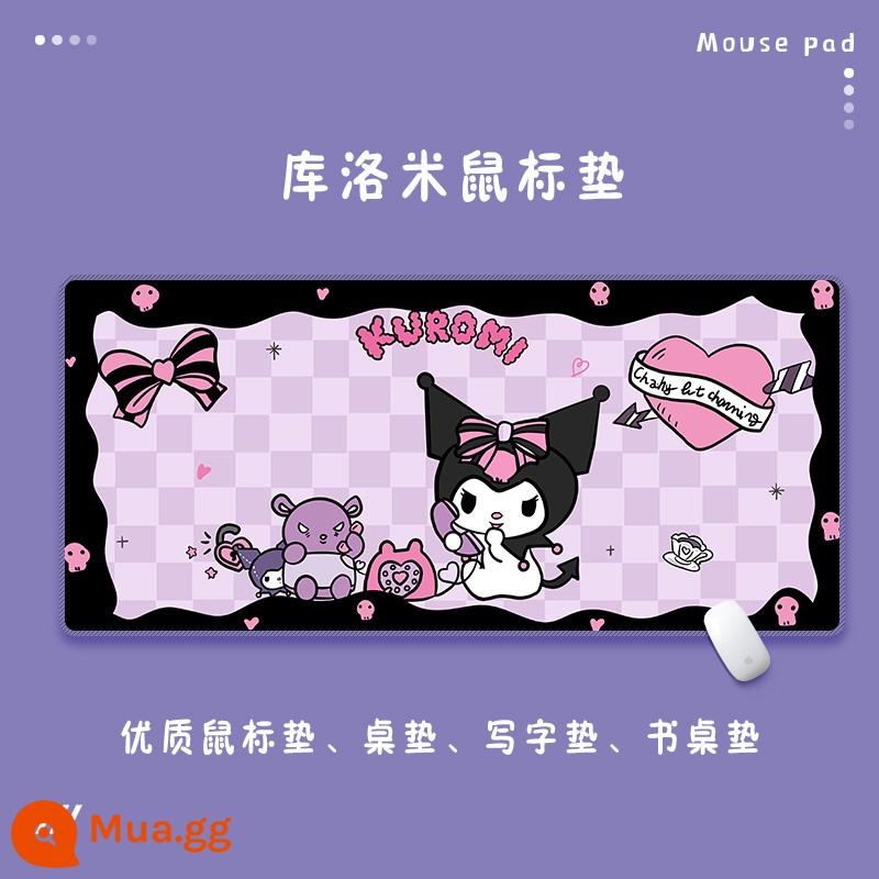 Miếng lót chuột Kulomi ngoại cỡ cô gái dễ thương chơi game chống thấm nước để bàn văn phòng máy tính lớn miếng lót bàn phím để bàn - Trắng D199 (24)