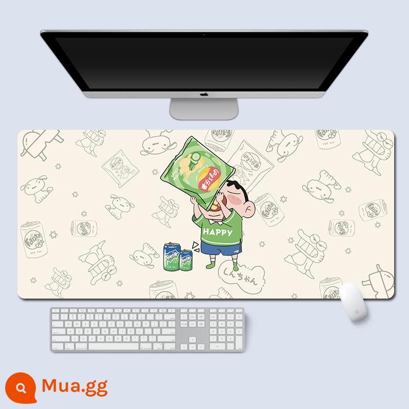 Crayon Shinchan Miếng Lót Chuột Quá Khổ Cangling Xanh Bé Gái Dễ Thương Văn Phòng Lớn Máy Tính Xách Tay Miếng Lót Bàn Phím Bàn Thảm - D158 (19)