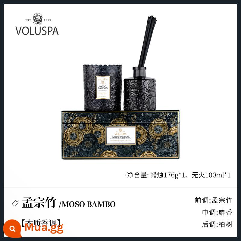 voluspa cứu trợ nhỏ nến thơm hộp quà tặng phòng ngủ hỗ trợ giấc ngủ đi bộ dầu hỏa đèn hương thơm năm mới đám cưới món quà sinh nhật - Meng Zongzhu---hộp quà giới hạn