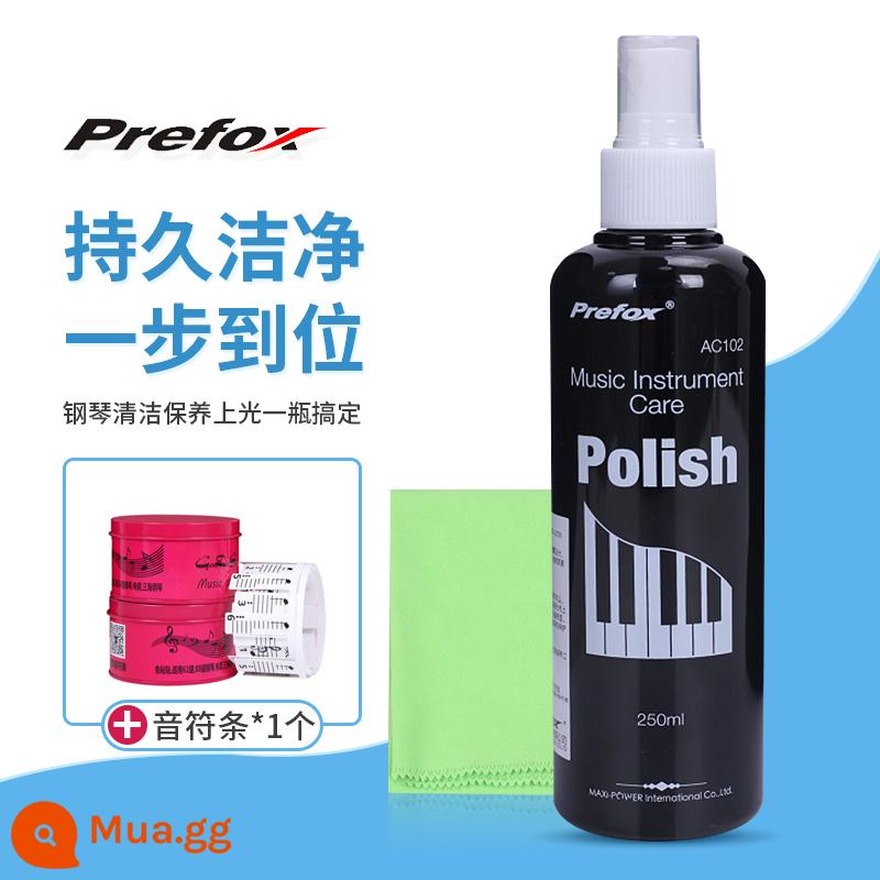 Shanye Pearl River Chất Làm Sạch Đàn Piano Đa Năng Chất Bảo Trì Điều Dưỡng Chất Lỏng Lau Chất Làm Sáng Đàn Piano Gửi Lau Vải Đánh Bóng Đàn Piano - Dung dịch chăm sóc đàn piano AC102 250ml đi kèm khăn lau đàn piano và dải ghi chú