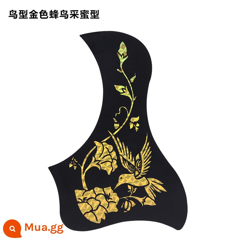 Đàn Guitar Bảo Vệ 41 Inch 40 Inch Dân Gian Cá Tính Phụ Kiện Đàn Guitar Gảy Bảo Vệ Dân Gian Đàn Guitar Bảo Vệ Miếng Dán - Loại chim chim ruồi vàng