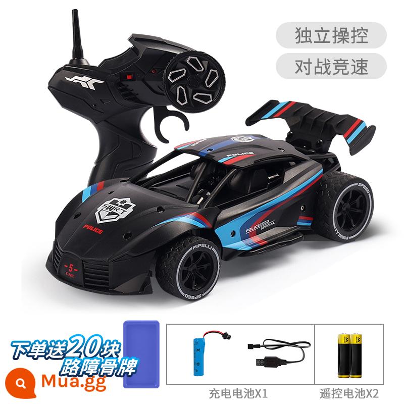 Xe Ô Tô Điều Khiển Từ Xa 2.4G Tốc Độ Cao Drift Racing RC Leo Xe Ô Tô Sạc Bé Trai Đồ Chơi Trẻ Em Xe Đua Mô Hình - [Đen] Xe đua 2.4G khoảng cách 20CM 50 mét