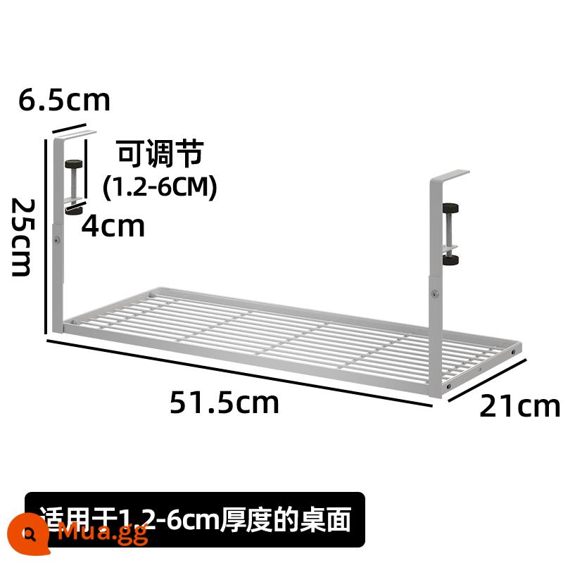 Dưới gầm bàn giá quản lý cáp quản lý cáp hộp khe cắm máy tính đáy bàn đựng cáp dữ liệu dây ổ cắm router wifi gầm bàn - Kiểu 3 rỗng kiểu lớn (màu trắng)