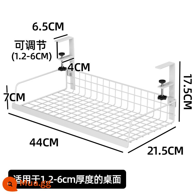 Dưới gầm bàn giá quản lý cáp quản lý cáp hộp khe cắm máy tính đáy bàn đựng cáp dữ liệu dây ổ cắm router wifi gầm bàn - Màu trắng nâng cấp thêm kích thước lớn (phiên bản có thể điều chỉnh)