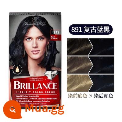 Chất tẩy trắng Schwarzkopf của Đức Chất tẩy trắng và nhuộm kem không chứa amoniac L1++9 liên kết giảm cấu trúc - Thuốc nhuộm tóc xanh và đen 891 [kiểu mới [dụng cụ nhuộm tóc miễn phí]