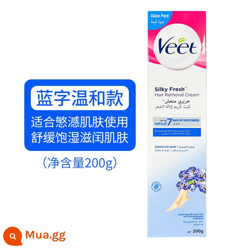 Kem tẩy lông Veet Pháp ngoại quan tẩy lông nách nữ không vùng kín triệt lông nách lông chân triệt lông toàn thân phiên bản mới học sinh - 200g