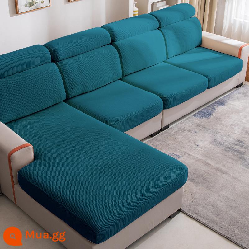 Đan kết hợp đàn hồi đa năng bao gồm tất cả ghế sofa bốn mùa đa năng đệm lưng bọc ghế sofa đệm - đá xanh