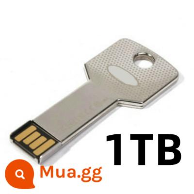 Usb3.0 Tốc Độ Cao Ổ Đĩa U 2T Ổ Đĩa Flash 2TB Móc Chìa Khóa Kim Loại Ổ Đĩa Flash 1T Di Động Điện Thoại USB Chữ Tùy Chỉnh Logo - 1TB màu trắng trong suốt mua một tặng bốn