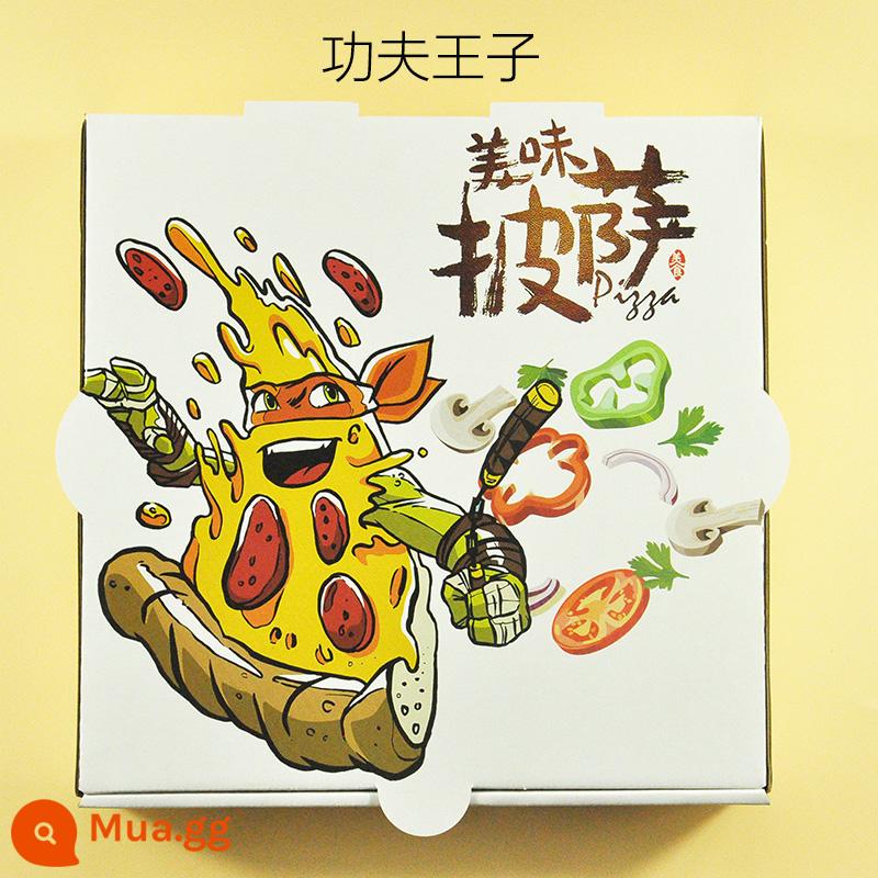 Pizza pizza hộp giao hàng màu dày bao bì hộp 9 inch 8 inch 7 inch 6 inch 10 inch 12 inch cán tùy chỉnh - hoàng tử kung fu