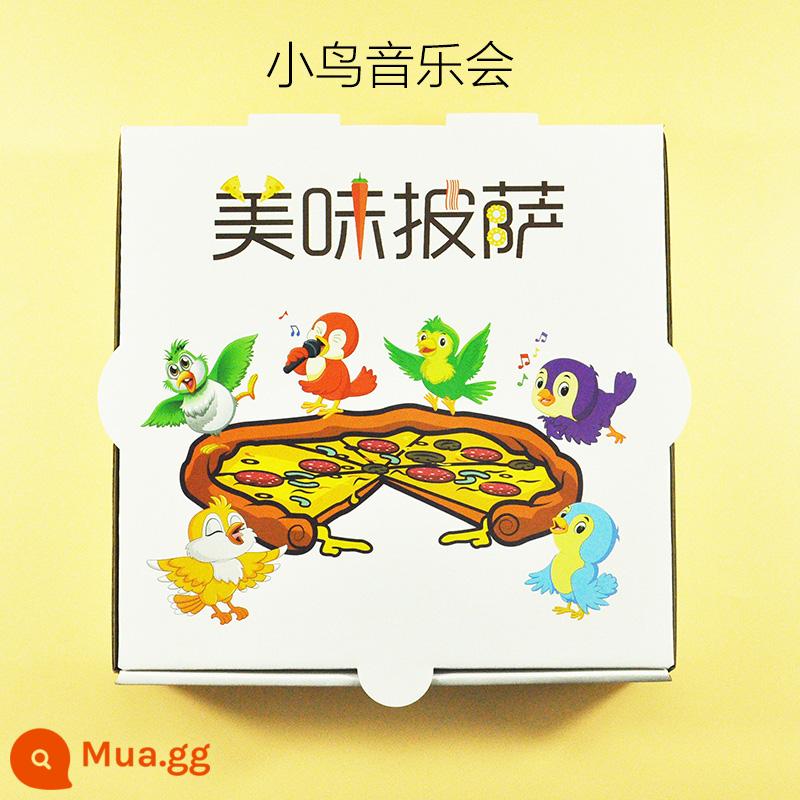 Pizza pizza hộp giao hàng màu dày bao bì hộp 9 inch 8 inch 7 inch 6 inch 10 inch 12 inch cán tùy chỉnh - buổi hòa nhạc chim