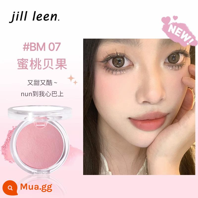 Bột thịt JILL LEEN má hồng đào bột ngọc trai với đèn flash mờ kem chống thấm nước cam làm sáng tông màu da mặt trời đỏ nữ - BM07#Bánh Đào ❤Nướng Kiểu Mới