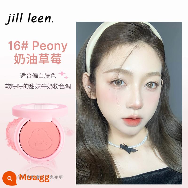 Bột thịt JILL LEEN má hồng đào bột ngọc trai với đèn flash mờ kem chống thấm nước cam làm sáng tông màu da mặt trời đỏ nữ - kem dâu 16#