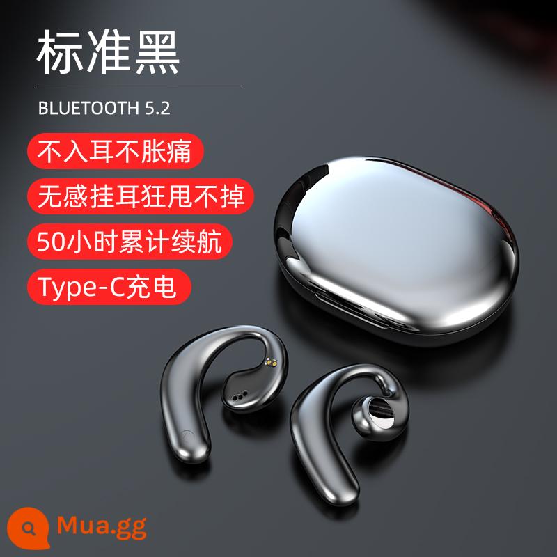 Tai nghe bluetooth dẫn xương thể thao móc tai không dây non-in-ear 2022 phong cách mới chất lượng âm thanh siêu tốt và thời lượng pin dài - tiêu chuẩn màu đen