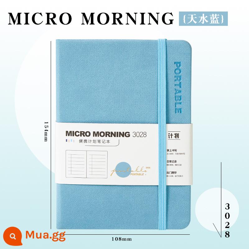 Lớp ba năm hai lung linh sổ tay kế hoạch nhỏ có giá trị cao đơn giản học sinh xách tay dày thẻ đục lỗ kỷ luật tự giác notepad quản lý thời gian công việc văn phòng lịch trình sổ ghi chép - trời xanh