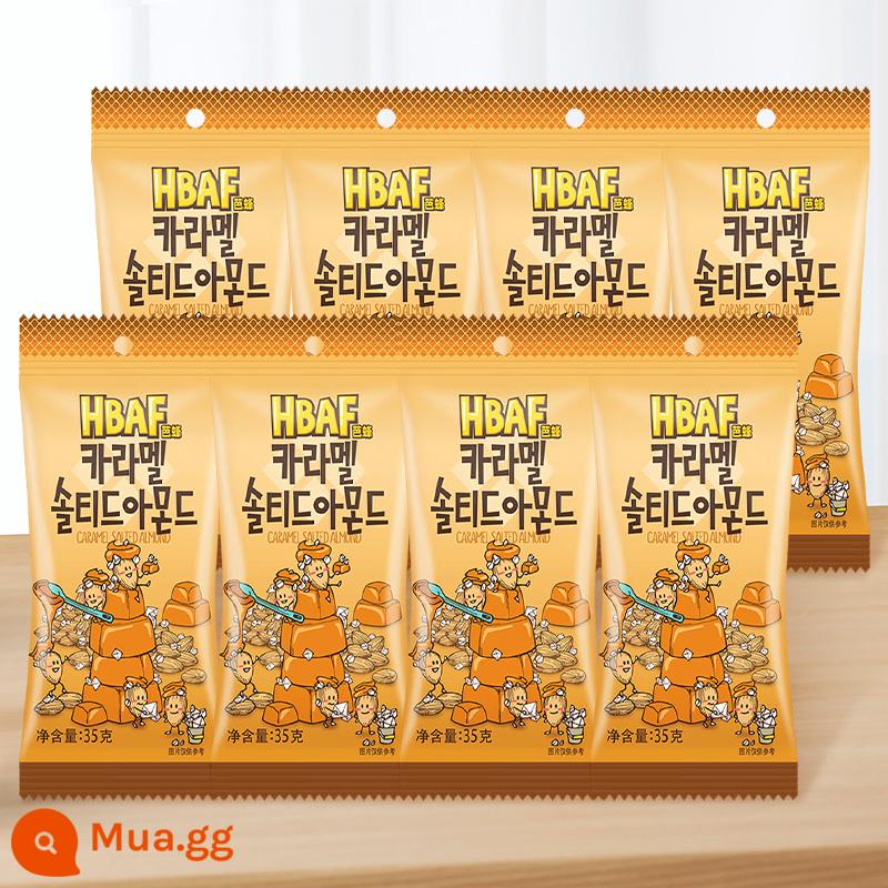 Tom Farm Hàn Quốc Kem Mật Ong Hạnh Nhân Hạt Điều Mù Tạt Hạnh Nhân Hạnh Nhân Snacks Nhập Khẩu - [8 gói] Hạnh nhân muối caramel 35g*8 gói