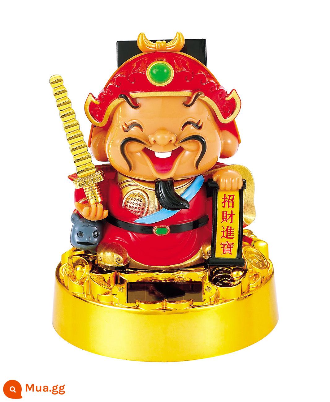 Phiên bản Solar Q của Five -way Fortune God Ground Mở quà trang trí gật đầu trang trí xe tải cửa hàng - vận may