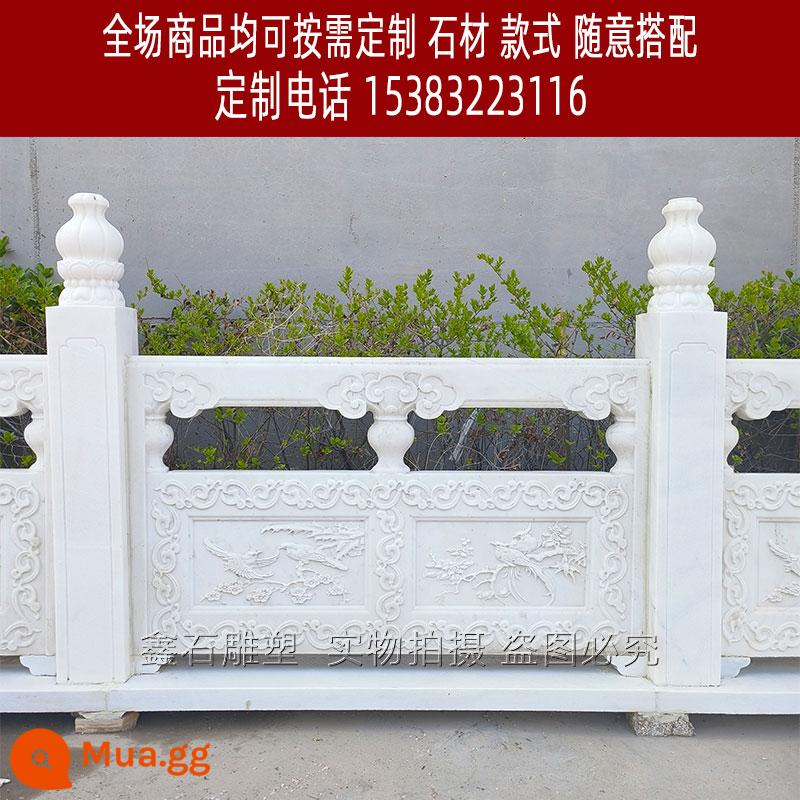 Lan can đá cẩm thạch trắng, hàng rào biệt thự, bệ dựng cờ, lan can sông bằng đá granite, lan can chùa chạm khắc đá xanh - Lan can chạm khắc bằng đá cẩm thạch trắng hạng nhất