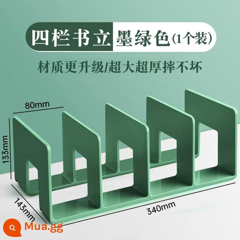 Giá đỡ sách đọc sách giá kẹp sách thiết bị bảng giá sách máy tính để bàn cố định sách lưu trữ bộ chia hiện vật bàn đứng bàn bàn lưu trữ sinh viên với kệ acrylic trong suốt giá treo sách thiết bị kẹp sách - [Nâng cấp vật liệu/cực lớn, dày và không thể phá vỡ] Bốn cột - xanh đậm - 1 chiếc