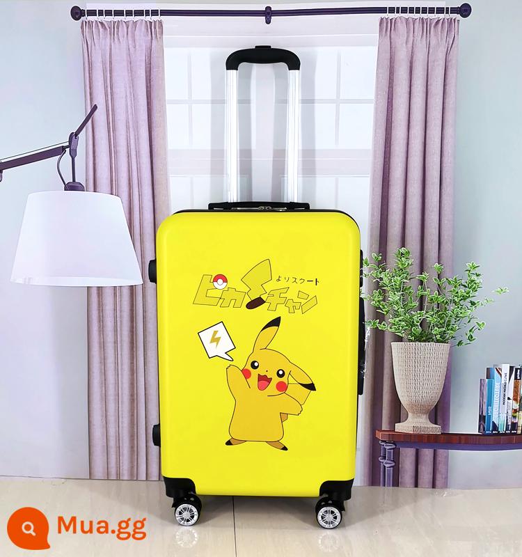 Vali kéo nam nữ vali kéo mật mã hộp da bánh xe phổ thông xu hướng cá tính Hàn Quốc 24 inch 26 inch 20 inch - Xe bán tải màu vàng tươi