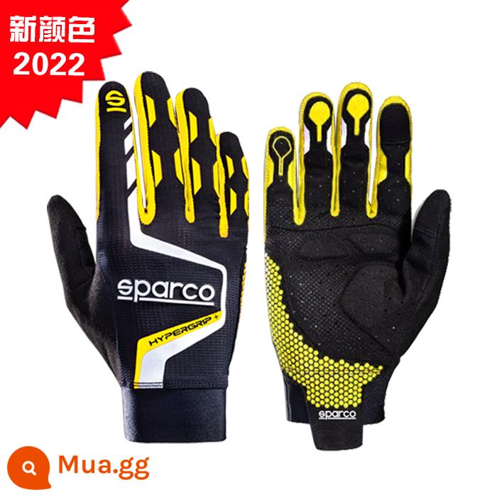 SPARCO HYPERGRIP+ Găng tay chơi game đua xe Chất liệu lưới thoáng khí Hiệu ứng chống trượt Màn hình cảm ứng - NRGF đen và vàng