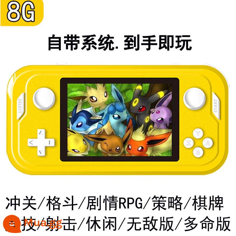 Digimon 2022 mới GBA máy chơi game cầm tay sup cassette gameboy chick 3ds cầm tay trẻ em - Khaki 8G (cài sẵn 2000 game) (có thể lưu trữ + tải về)