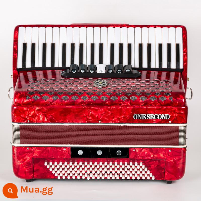 Một thứ hai thương hiệu đàn accordion nhạc cụ người lớn trẻ em mới bắt đầu 120/96/60/48 bass chơi chuyên nghiệp Đức cây sậy - YMS998-120 trầm đỏ