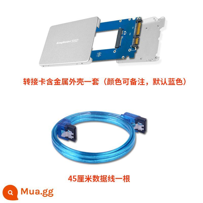 Jinsheng mSATA sang SATA3 chuyển thẻ set SSD ổ cứng thể rắn hộp tất cả nhôm máy tính để bàn máy tính xách tay - Cáp dữ liệu SATA3 màu đen + 45cm tiêu chuẩn chính thức