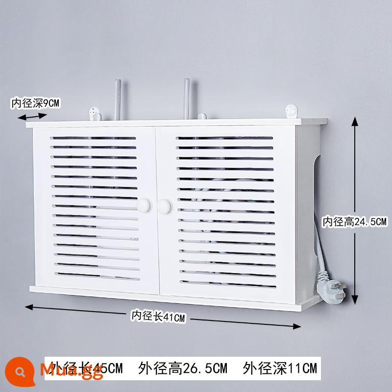 Bộ Định Tuyến Không Dây Hộp Bảo Quản Wifi Treo Tường Vỏ Trang Trí Hộp Máy-Top Hộp Giá Đỡ Đục Lỗ Đèn Mèo Máy Tính Để Bàn - Cửa gió mô hình lớn 205